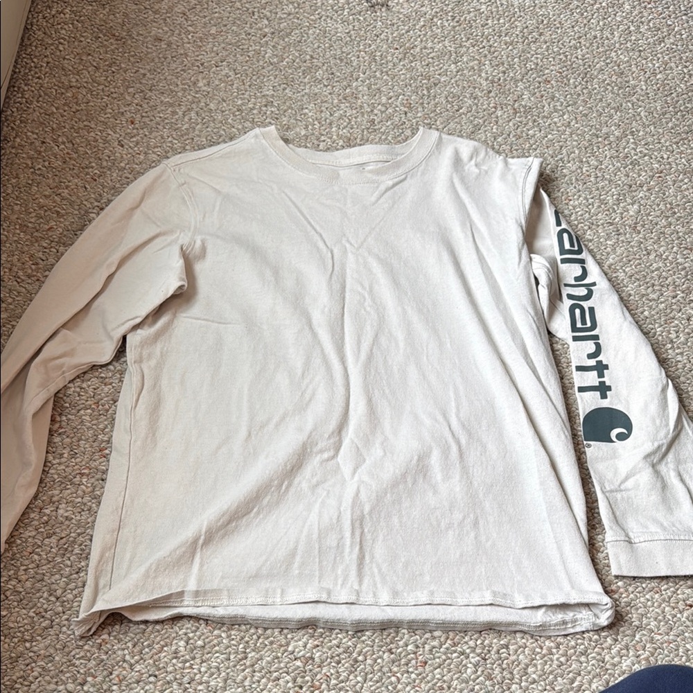 Carhartt Long Sleeve Shirt in Cream